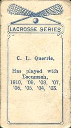 1910 Imperial Tobacco Lacrosse Color (C60) #76 Charles Querrie Back